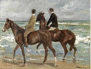 Max Liebermann Zwei Reiter am Strand Germany oil painting artist